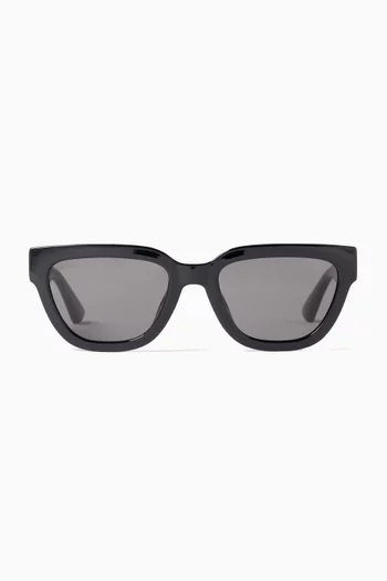GG Cat-eye Sunglasses in Acetate