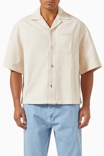 Snap-button Shirt in Denim