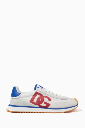 DG Cushion Low-top Sneakers in Suede & Mesh