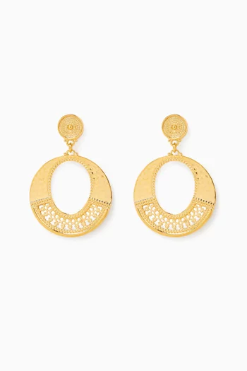 Noor Earrings in 14kt Gold plated Metal