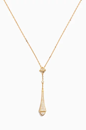 Cleo Diamond Teardrop Pendant Necklace in 18kt Gold