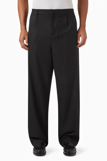 Wide-leg Pants in Technical Twill