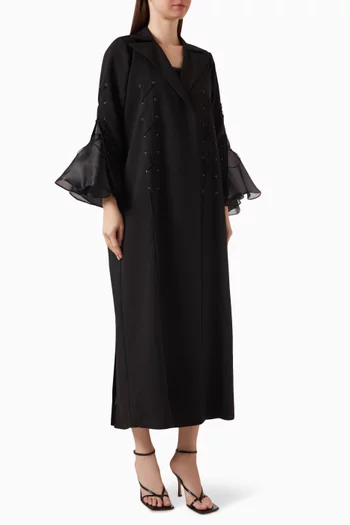 Eyelet Tie-up Abaya