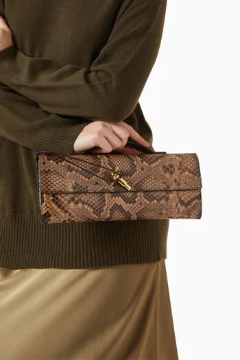 Long Clutch Andiamo in Python Leather