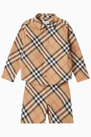 Owen Check Shirt in Cotton