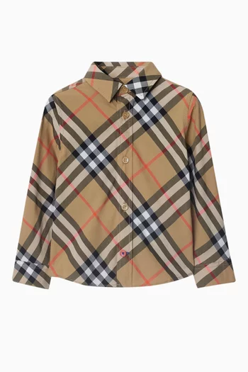 Owen Check Shirt in Cotton