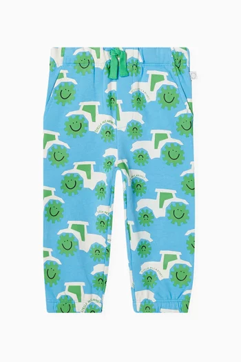 Smiley Tractor Sweatpants in Organic Cotton