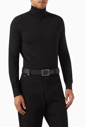Piccolo Belt in Intrecciato Calfskin