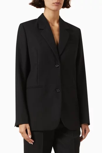 Tailored Suit Jacket in Wool Blend