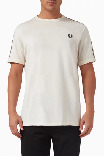 Contraat Tape Ringer T-shirt in Cotton