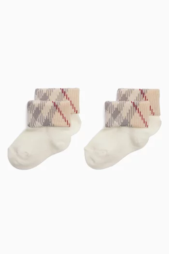 Check Print Sock Set