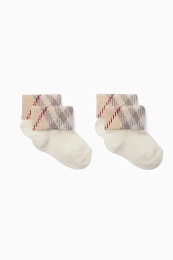 Check Print Sock Set