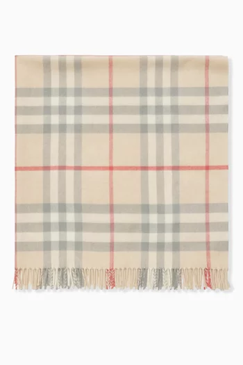 Vintage Check Baby Blanket in Wool