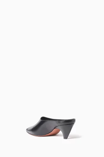 Low 55 Mules in Smooth Leather