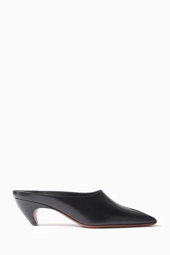 Low 55 Mules in Smooth Leather