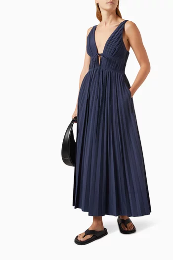 Stephanie Midi Dress in Cotton Blend