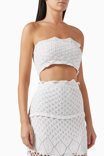 Lily Knit Crop Top in Cotton