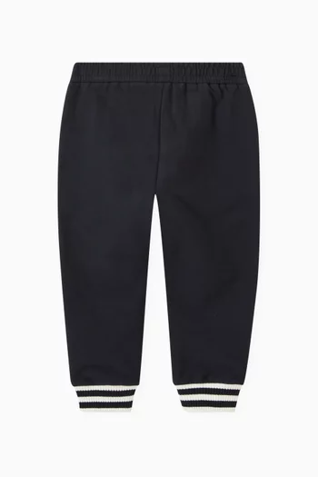 Logo Crest Sweatpants in Cotton