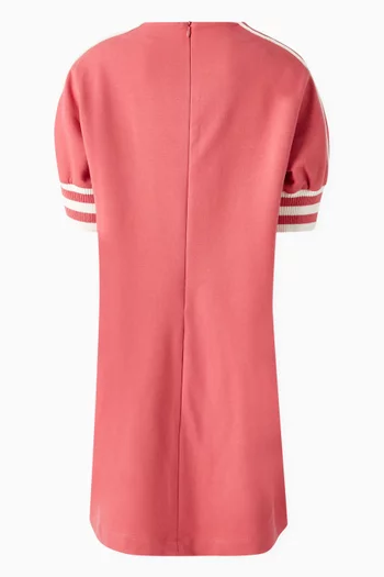 Logo Tape Dress in Cotton-terry
