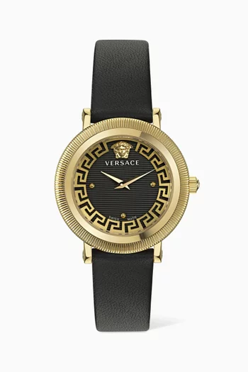 Coin Edge Watch in Gold-tone Stainless Steel, 35mm