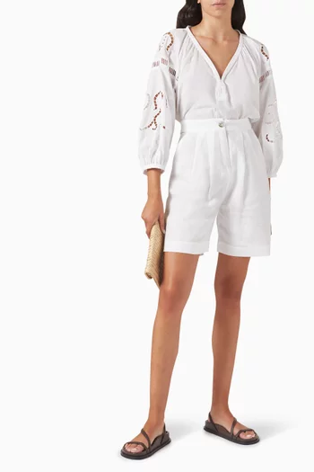 Old Port Bermuda Shorts in Linen
