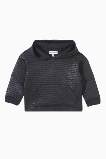 All-over EA Logo Hoodie in Jersey