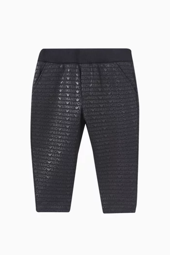 All-over EA Logo Sweatpants in Jersey