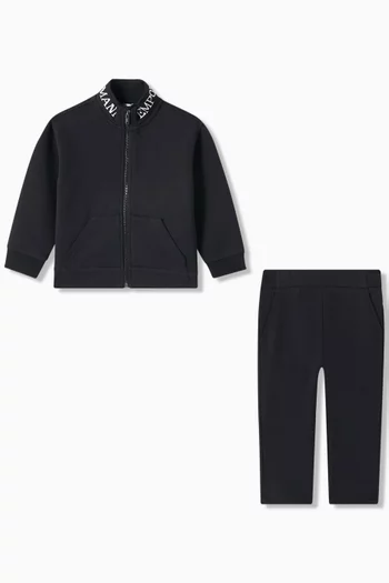 Logo Tracksuit Set in Cotton-blend