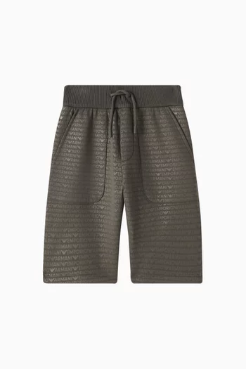 EA Text Logo Shorts in Jersey