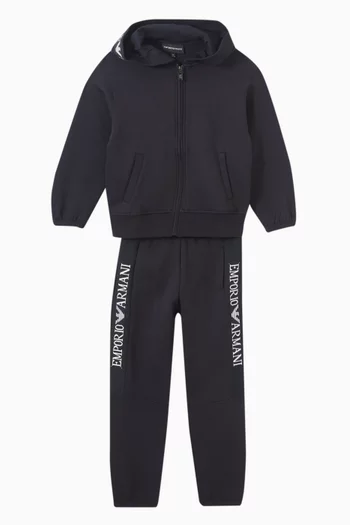 EA Logo Tracksuit Set in Cotton Blend