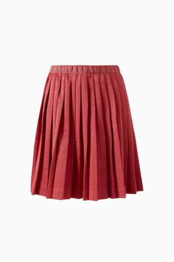 Pleated Skirt in Cotton
