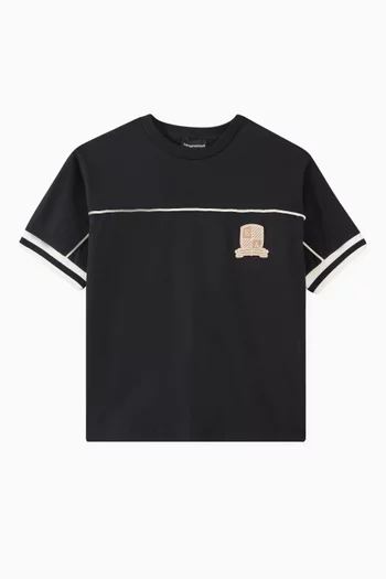 Logo Crest T-shirt in Cotton