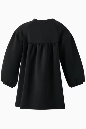 Button Detail Dress in Jersey