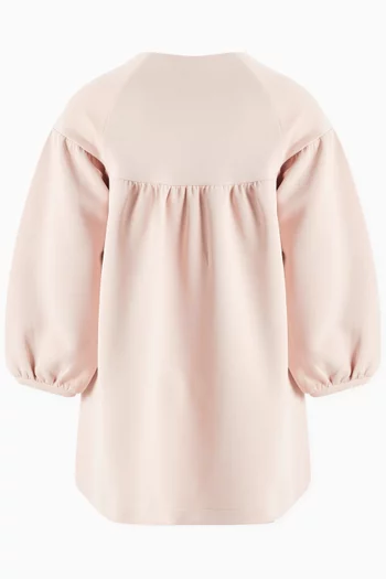 Button Detail Dress in Jersey
