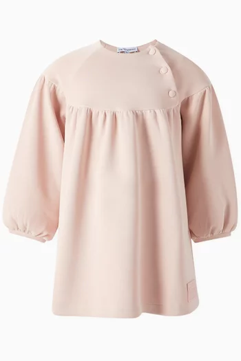 Button Detail Dress in Jersey