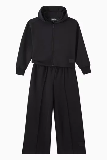 Logo Patch Hoodie in Modal-blend