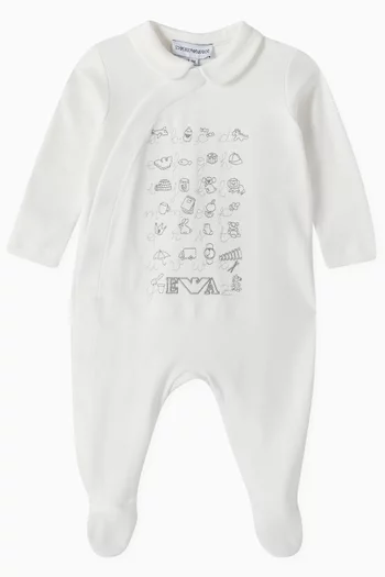 Embroidered Jumpsuit in Cotton