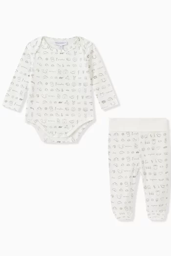 Printed 2-piece Set in Cotton