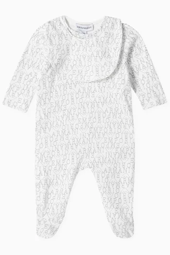Logo Jumpsuit & Bib Set