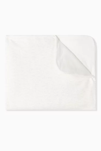 EA Logo Padded Blanket in Cotton-jersey