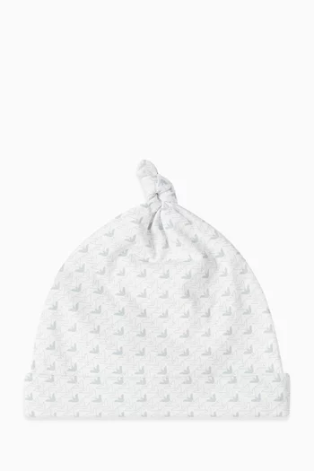 All-over Micro-eagle Logo Beanie