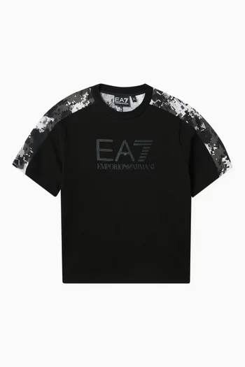 Camo Logo T-shirt in Jersey