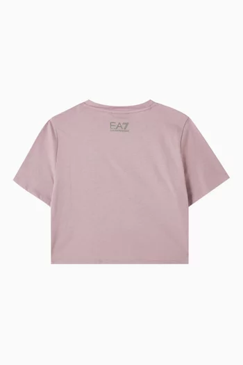 Logo Strip T-shirt in Cotton