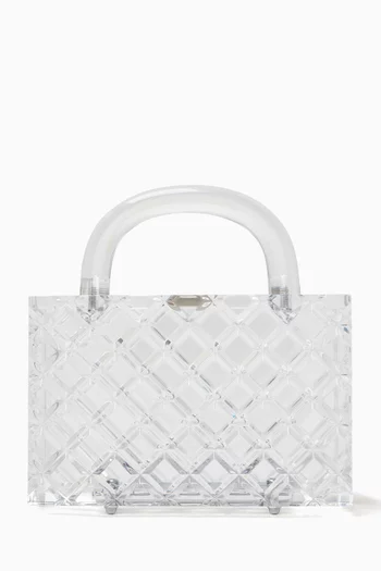 Tilda Quilted Geometric Bag in Acrylic