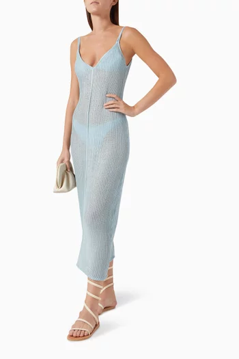 Luna Midi Dress in Viscose-knit