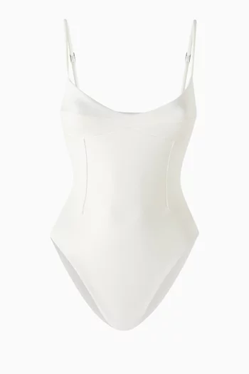 Monica One-piece Swimsuit in Crepe