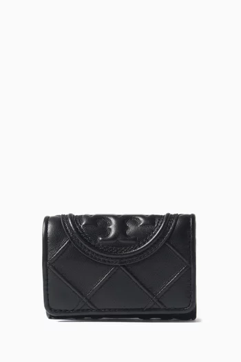 Small Fleming Soft Flap Wallet in Nappa