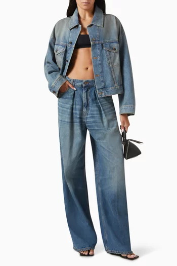 Candy High-rise Wide-leg Jeans in Denim