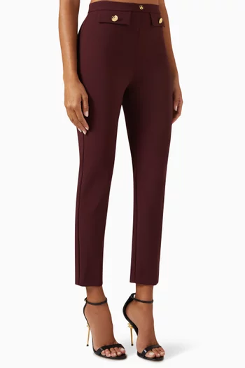 Tapered Pants in Stretch Crêpe