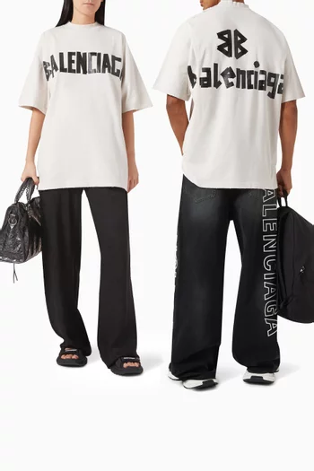 Unisex New Tape Type Medium-fit T-shirt in Vintage-jersey